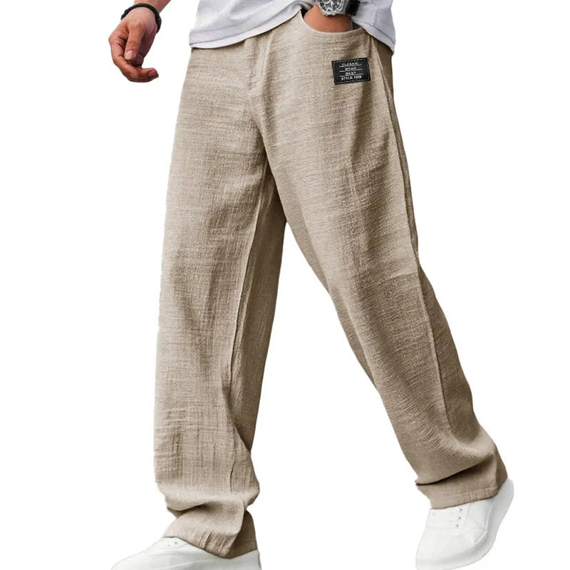 Pantalones de corte recto transpirables