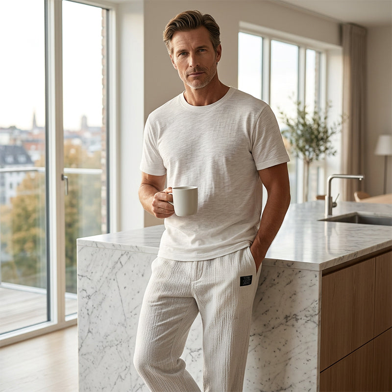 Pantalones de corte recto transpirables