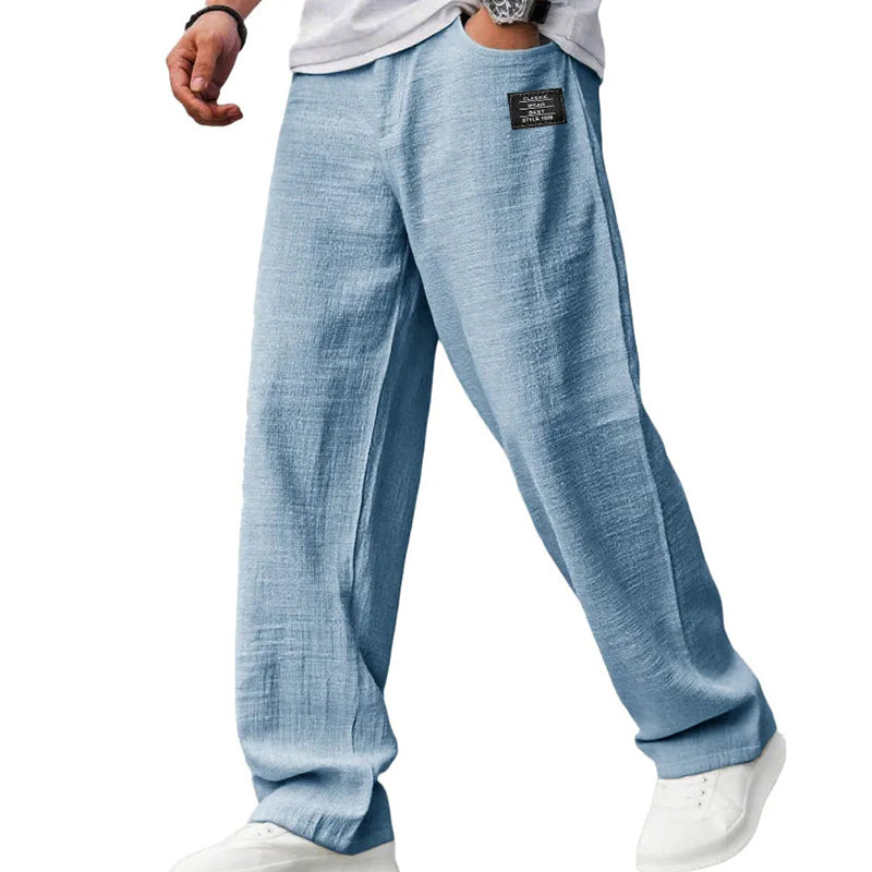 Pantalones de corte recto transpirables